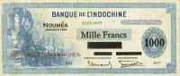 Gallery image for New Hebrides p14: 1000 Francs